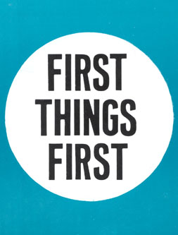 Children's Book: First Things First