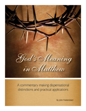 Paperback: God's Meaning in Matthew