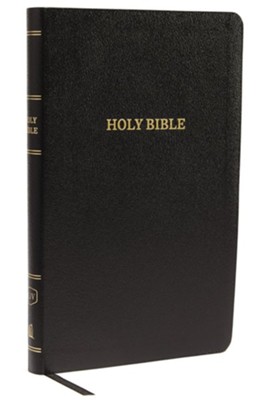 Bible: KJV Thinline Reference Bible, Bonded Leather, Black 215752